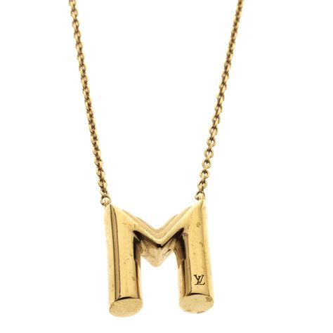 lv necklace letter|14k louis vuitton necklace.